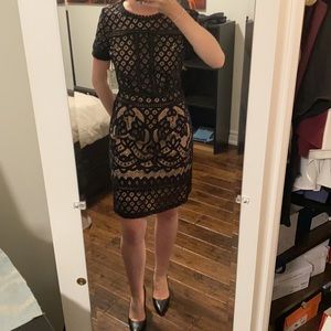 NWT Dex lace dress with nude lining